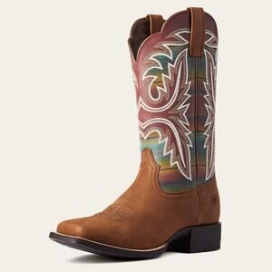 Ariat Lonestar Western Boot Brown Rainbow Multicolor Style 10038329 Size 7.5B